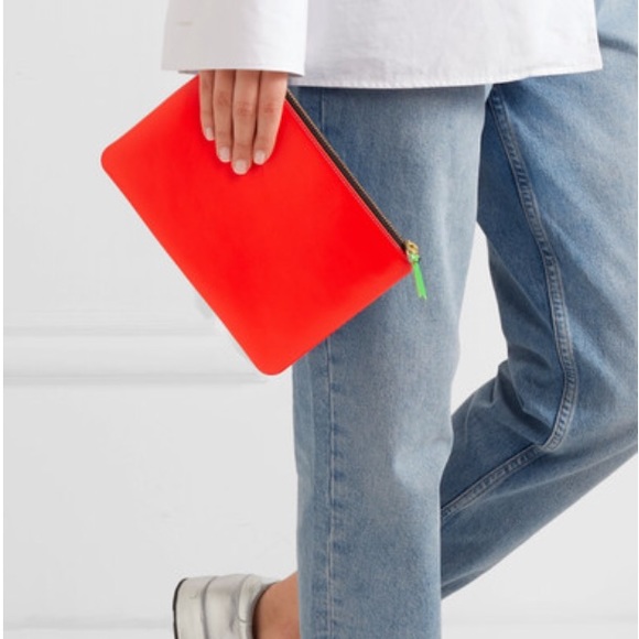 comme des garcons leather pouch